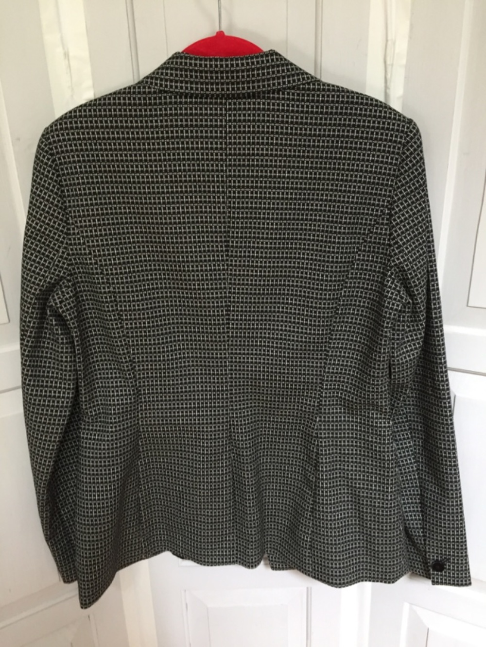 White House Black Market Black and White Patterned Blazer - Picture 10 of 14